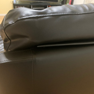 [美品] ニトリ  レザーソファー　３人用本革ソファーの画像