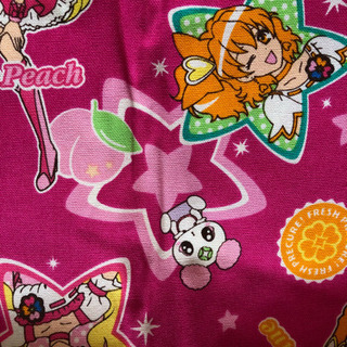 綿プリント  プリキュア生地