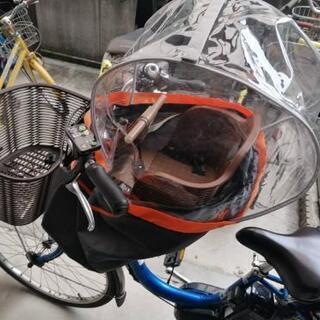 お譲り予定者有り 値段交渉可 ヤマハ YAMAHA 中古 電動 アシスト 自転車 前後 チャイルドシート カバー