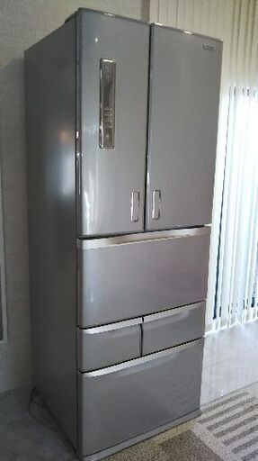 大型冷蔵庫 6ドア501L 東芝 2011年 自動扉 自動製氷付動作ok  GR-D50F
