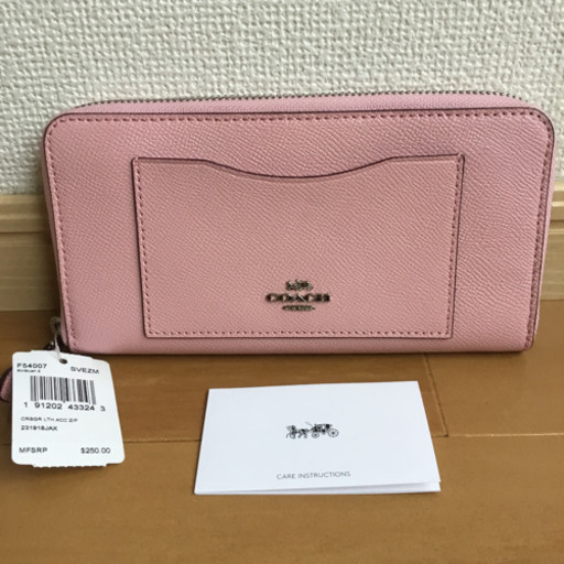 新品☆COACH(コーチ)ピンク レザー 長財布