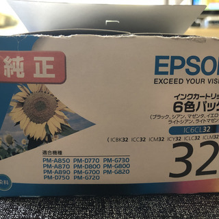 EPSON 純正インクカートリッジ IC6CL32カラー 各400円（税込）の画像