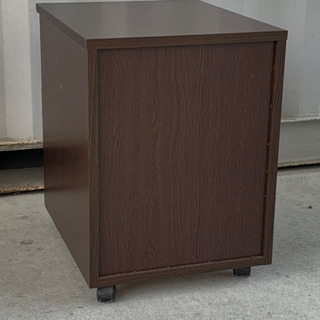 無料で！サイド チェスト◇収納◇木製◇キャスター付◇差し上げます。の画像