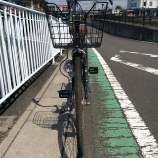【中古自転車】26インチ   (紺色メタリック)