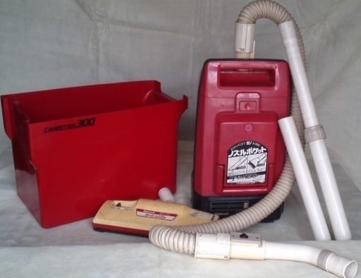 実働品☆希少 昭和レトロ National ナショナル 掃除機 MC-300 赤 レトロポップ 動作OK 古民家 昭和家電 町カフェ 