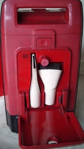 実働品☆希少 昭和レトロ National ナショナル 掃除機 MC-300 赤 レトロポップ 動作OK 古民家 昭和家電 町カフェ 