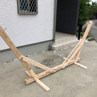 ハンモック　木製　アウトドア　リラックス　作り方教えます。の画像