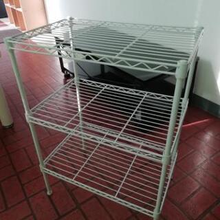 スチールラック白色　小