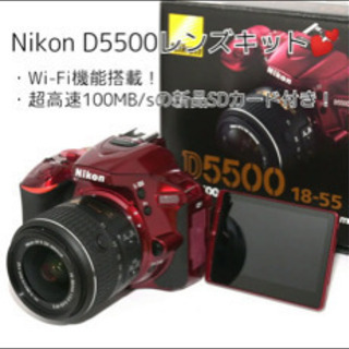 【Nikon】Wi-Fi機能搭載★自撮りもラクラク★D5500レンズキットの画像