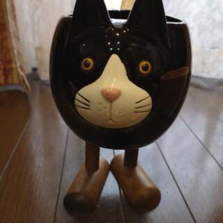ネコの鉢カバー