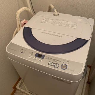 【受渡者決定済】sharp 5.5kg ESGE55R 1年使用の画像