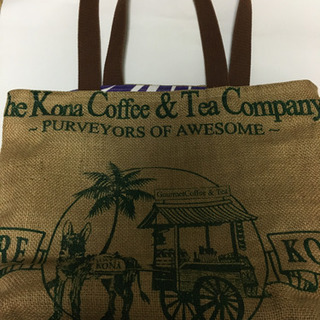 ハワイ購入コーヒー麻袋のバッグの画像