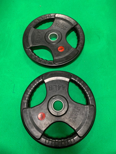 50mm3点持ちラバープレート 20kg2枚セット