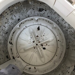 【HITACHI】 日立 洗濯機 5.0kg NW-5FR ステップウォッシュ 風乾燥 めっちゃスリム 2007年製の画像