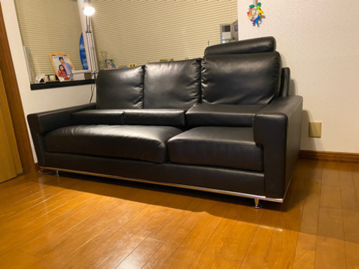 ソファー3人　＋フロアランプ　(IKEA)