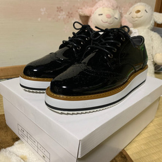 オックスフォードシューズ レディース ローファー 黒