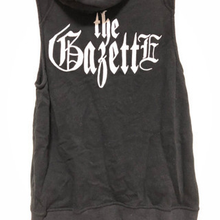 the GazettE 美品 ロゴ ノースリーブ パーカーの画像