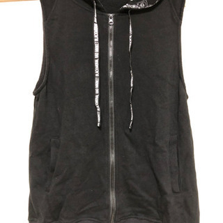 the GazettE 美品 ロゴ ノースリーブ パーカーの画像