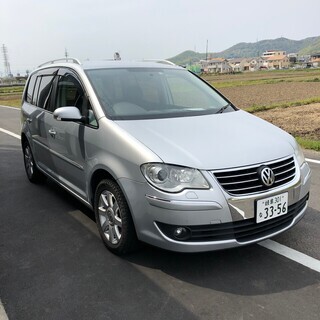 総額14.8万円 3列シート★平成20年式 ワーゲン ゴルフトゥーラン(1TBLG)1400cc 14万キロ 車検令和3年3月 シルバーの画像