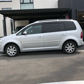 総額14.8万円 3列シート★平成20年式 ワーゲン ゴルフトゥーラン(1TBLG)1400cc 14万キロ 車検令和3年3月 シルバーの画像