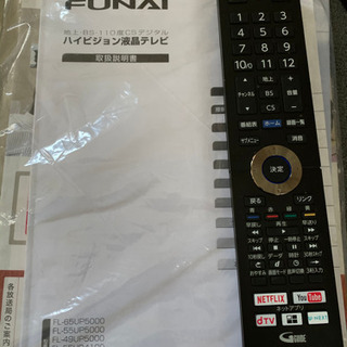 フナイ　4K液晶テレビ　FL-43UB4000の画像