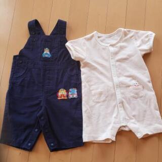 女の子 ベビー ロンパース カバーオール70cmサロペット70c...