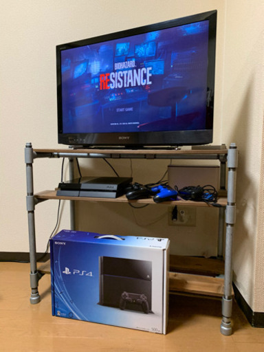 【募集終了】PS4、ブラビア32型テレビ、テレビ台の3点セット