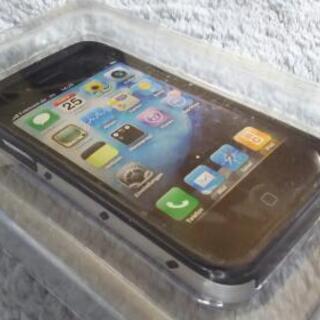  iPhone4/4S用 アルミ ラバー ケース 未使用品 シルバー