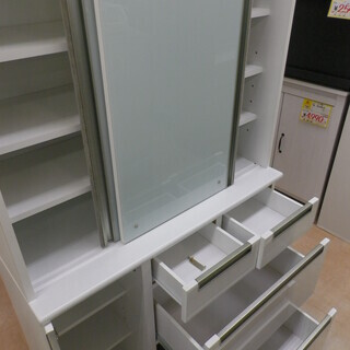 福岡 リサイクルショップ サンウッディ 大川家具 カップボード　アーバンスタイル　2面食器棚　DBダリア2 