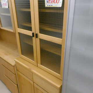 福岡 リサイクルショップ　2面食器棚　カップボード　北欧家具　北...