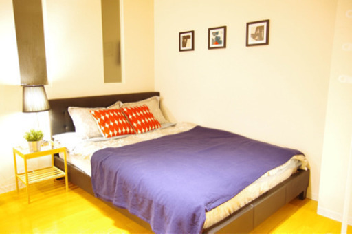 お引取り完了【美品】ダブルベッド（マットレス付き）