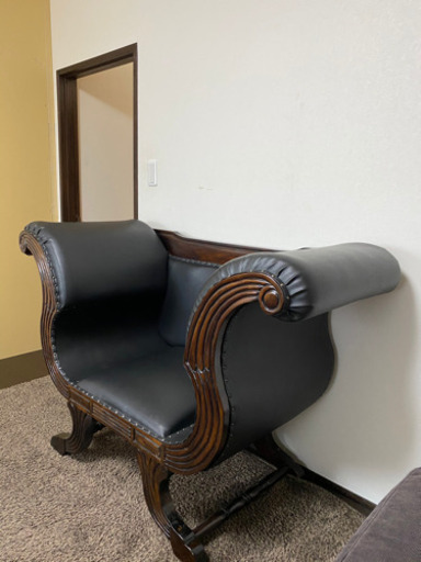 オシャレ　バリ　ソファー　オットマン付き