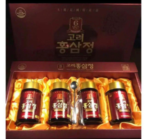 新品 6年根高麗紅蔘精GOLD250g×4本 高麗人参 正官庄　免疫力
