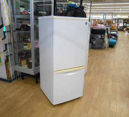 冷蔵庫 2ドア 138L 2008年製 パナソニック NR-BB141W-WS  ホワイト/白 138Lクラス Panasonic ☆ PayPay(ペイペイ)決済可能 ☆ 札幌市 清田区 平岡