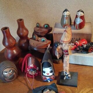 日本の民芸品各種の画像