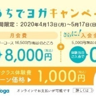 【ライブオンラインヨガレッスン】お好きな日から1ヶ月受け放題❗️
