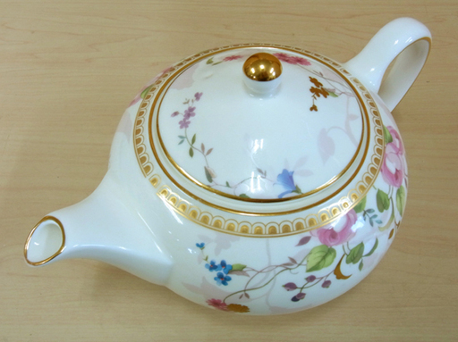 ウェッジウッド ローズゴールド ティーポットS　WEDGWOOD ROSE GOLD 南12条店 