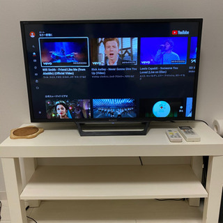 液晶テレビ(32インチ)テレビ台付　TV  SONY youtube, Netflix も見れます！