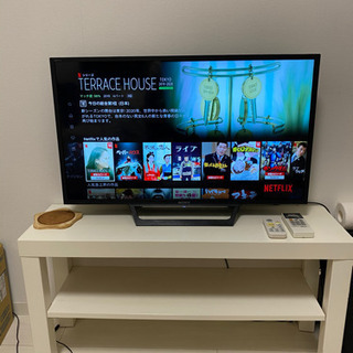 液晶テレビ(32インチ)テレビ台付 TV SONY youtube, Netflix も見れます！
