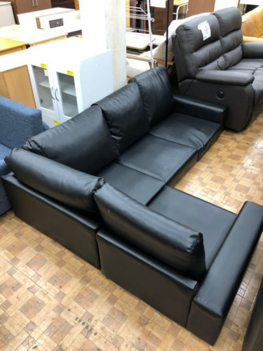 5人掛けローソファ(自社配送時☆代引き可※現金、クレジット、スマホ決済対応※）※在庫、北九州店舗※