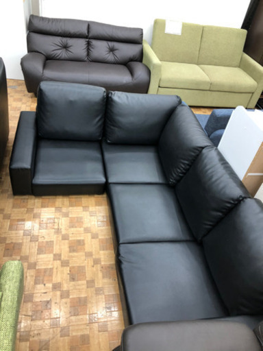 5人掛けローソファ(自社配送時☆代引き可※現金、クレジット、スマホ決済対応※）※在庫、北九州店舗※