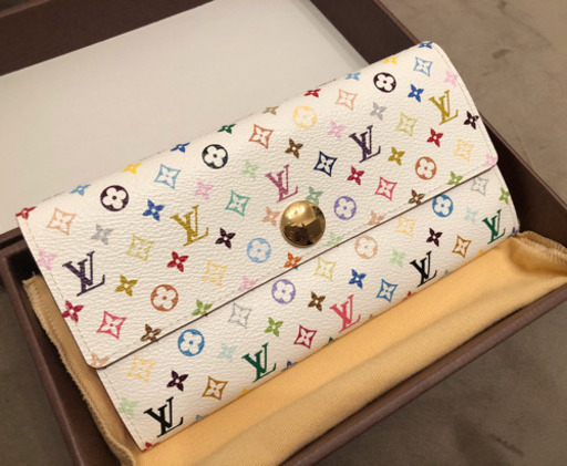 【未使用】ヴィトン　モノグラムマルチカラー　ポルトフォイユサラ