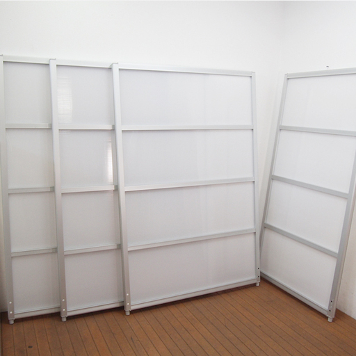 コマニー comany パーティションソラパス パネル 半透明 縦1800×幅900mm(1枚) 縦1800×幅1200mm(3枚) 他パーツ まとめて 現状品 アルミパーテーション (DA38)