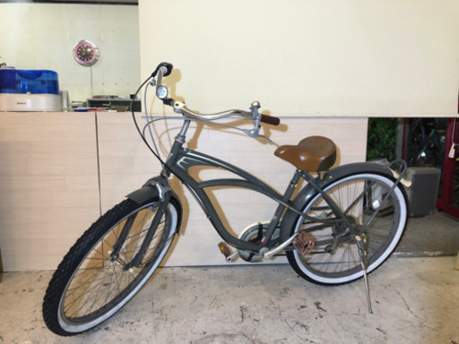 【前後タイヤ新品】26インチ ビーチクルーザー　6段