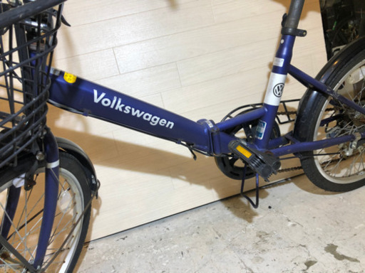 ※商談中【ワーゲン】20インチ 折りたたみ自転車　ブルー