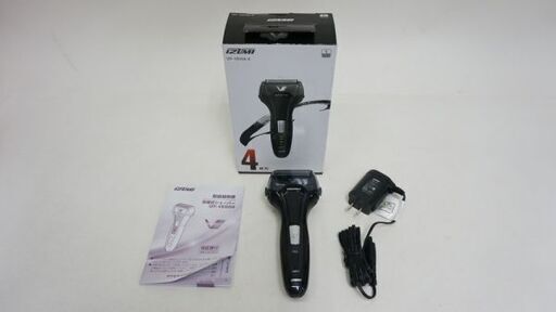 マクセルイズミ (IZUMI) 電気 シェーバー 4枚刃 往復式 ブラック IZF-V558-K 未使用 美品 配達可