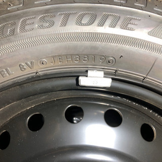 大幅値下げ！新車外し　2019年製ブリヂストン エコピア155/65R14 ダイハツ純正スチールホイール　4本セット