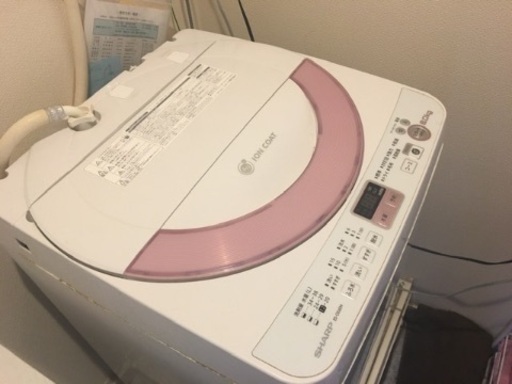 2014年製 SHARP 洗濯機 6.0kg 室内使用