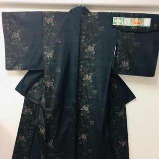 美品 本場大島紬 草木泥染 証紙あり