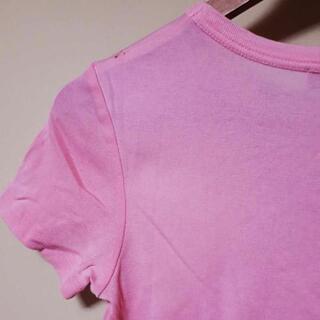 急募🔊◀️ヒューゴ・ボス▶️ピンク 無地 丸襟 汚れあり👕Sの画像